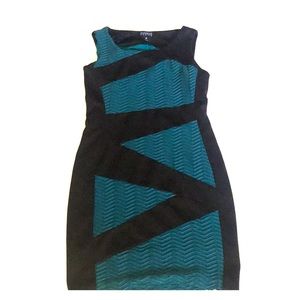 Navy blue and black dress